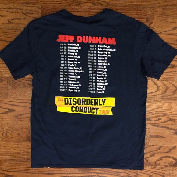 Jeff Dunham Disorderly Conduct Tour 2019 Comedian Comedy T-Shirt Men's Large EUC - Picture 2 of 2